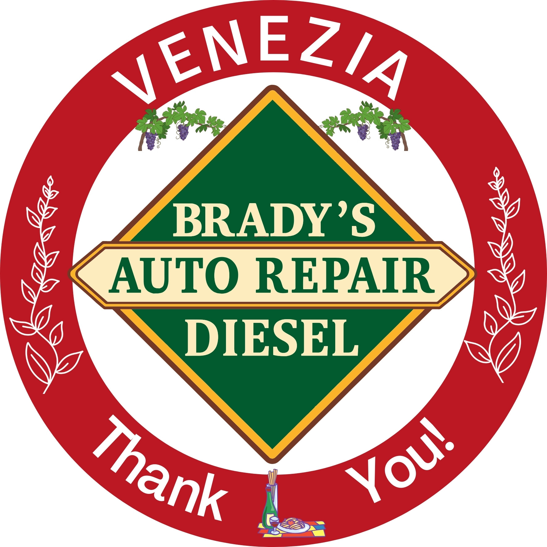 Brady's Auto Repair and Diesel Venezia Sponsor