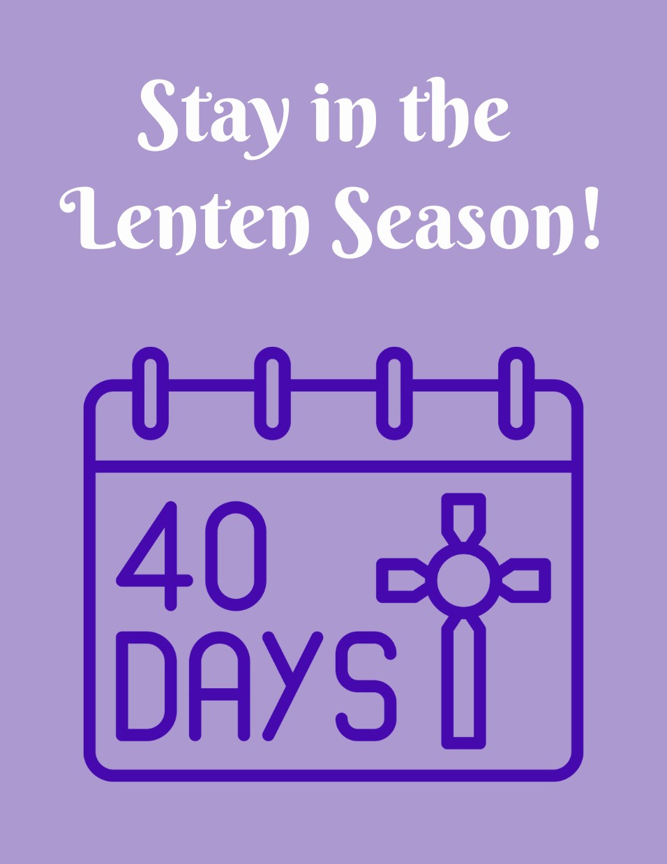 April 2025 Lenten Reflection graphic